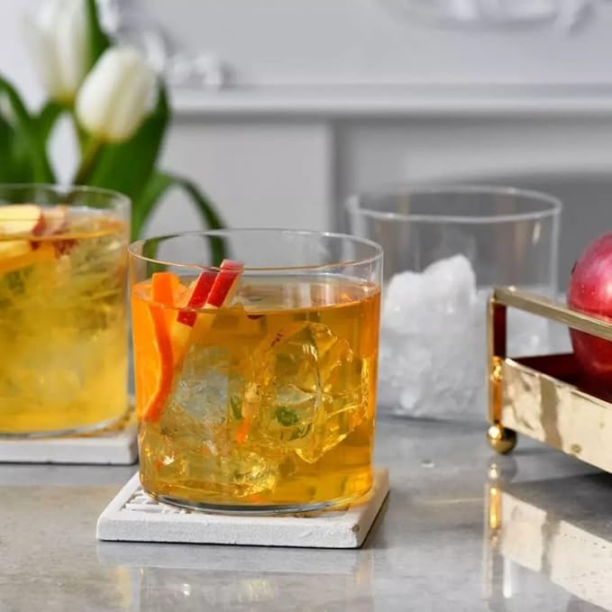 Krosno Cider Water Juice Glasses, Set of 6, 12 fl oz, Mixology Collection, Lightweight Everyday Drinking Glasses, Multi-Purpose, Dishwasher Safe, Made in Europe