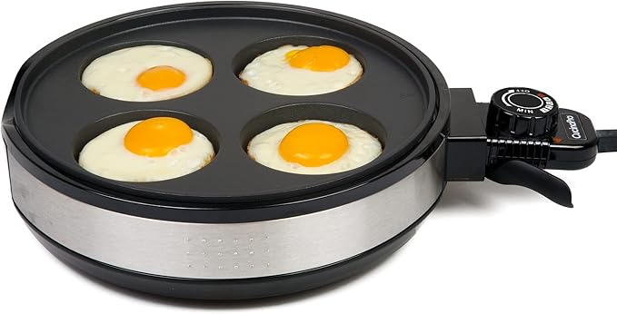 Multi Baker Deluxe- Baking Made Easy- Electric Appliance w Temp Control 3 Interchangeable Skillets for Grilling, Baking, Dessert Making- Grilled Cheese Omelets Pizza Sandwiches Cake Pops, Gift for Mom