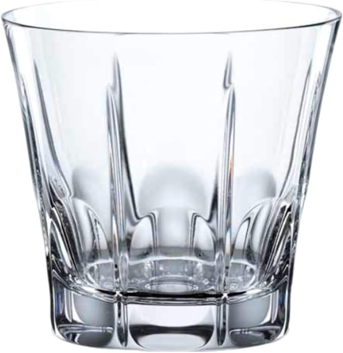 Nachtmann Classix Double Old-Fashioned Glass, Set of 4, 11-Ounce, Lowball Cocktail Glasses European-Made Crystal, Dishwasher Safe, Professional Quality Cocktail Glass Gift Set