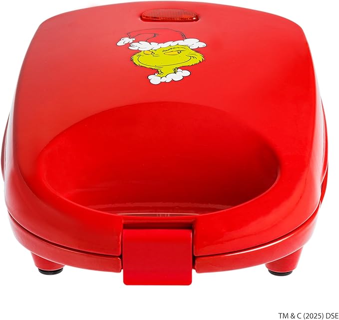 Uncanny Brands Dr. Seuss The Grinch Single Sandwich Maker - Dr. Seuss Kitchen Appliance