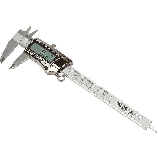 General Tools Digital Caliper #147 - 6" Precision Measuring Tool - Stainless Steel Ruler