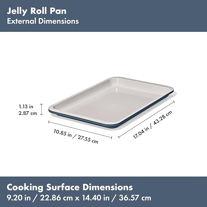 OXO Good Grips Non-Stick Pro Ceramic Coated Metal Bakeware 3-Piece Sheet Pan Set – Storm Blue