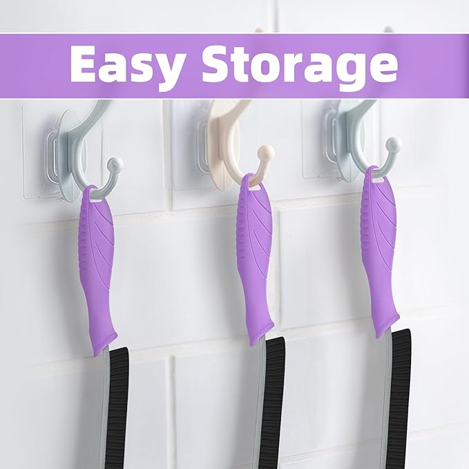 Hard Bristle Crevice Cleaning Brush - Cleaning Supplies - Grout Cleaning Brushes for Household Use - Crevice Cleaning Tool for Bathroom, Home and Kitchen (3, Purple)