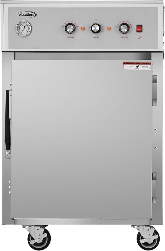 KoolMore KM-CCAH3-1D Half-Size One Door Commercial Cook and Hold Oven 3,000 W and 208/240V, UL Listed in Stainless-Steel