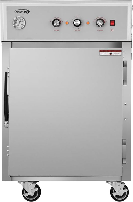 KoolMore KM-CCAH3-1D Half-Size One Door Commercial Cook and Hold Oven 3,000 W and 208/240V, UL Listed in Stainless-Steel