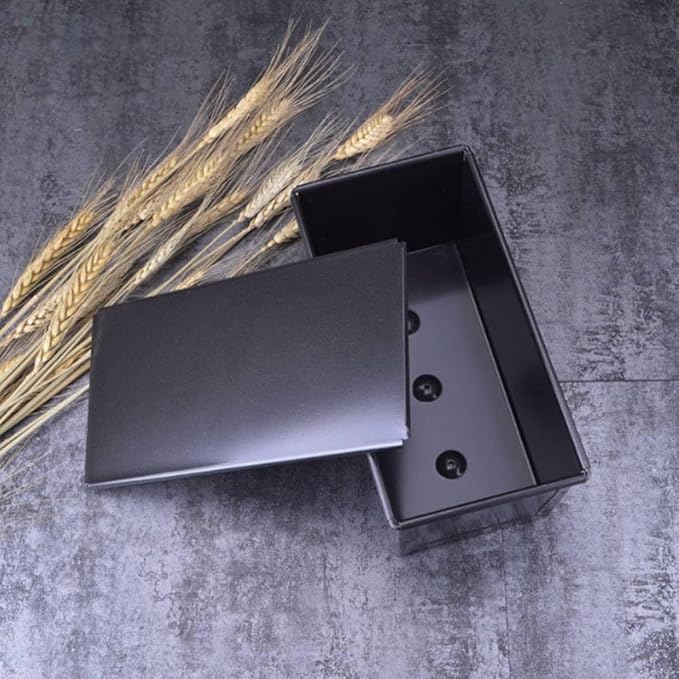 Luxshiny Black Non-Stick Bread Baking Pan, 450g