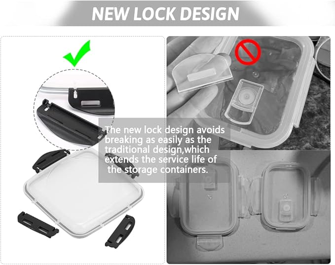 CASA LINGO Airtight Food Storage Containers with Lids, 4.4L Large Pantry Organization and Storage for Bulk Food Dry Food Cereal, Set of 4 Plastic Food Storage Containers