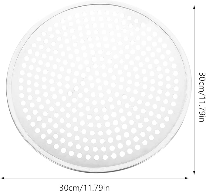 Luxshiny Pizza Pan with Holes 12 Inch Aluminium Alloy Round Pizza Pan for Oven Bakeware Pizza Tray Nonstick Perforated Pizza Crisper Tray Bakeware Cooking Dish for Home Kitchen