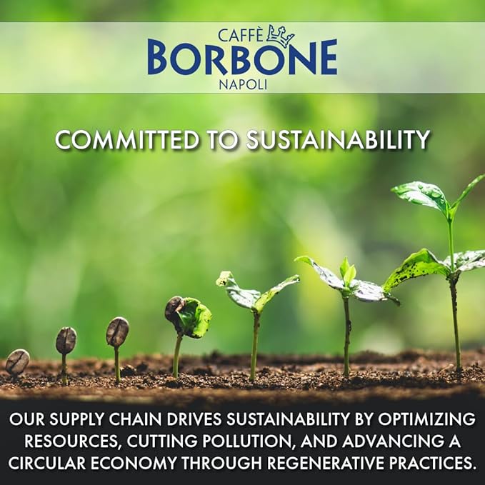 Caffe Borbone Aluminum Coffee Pods Compatible with Nespresso Original Machines, Crema Classica, Medium Roast, Rich and Velvety, Genuine Italian Coffee - 50 Count