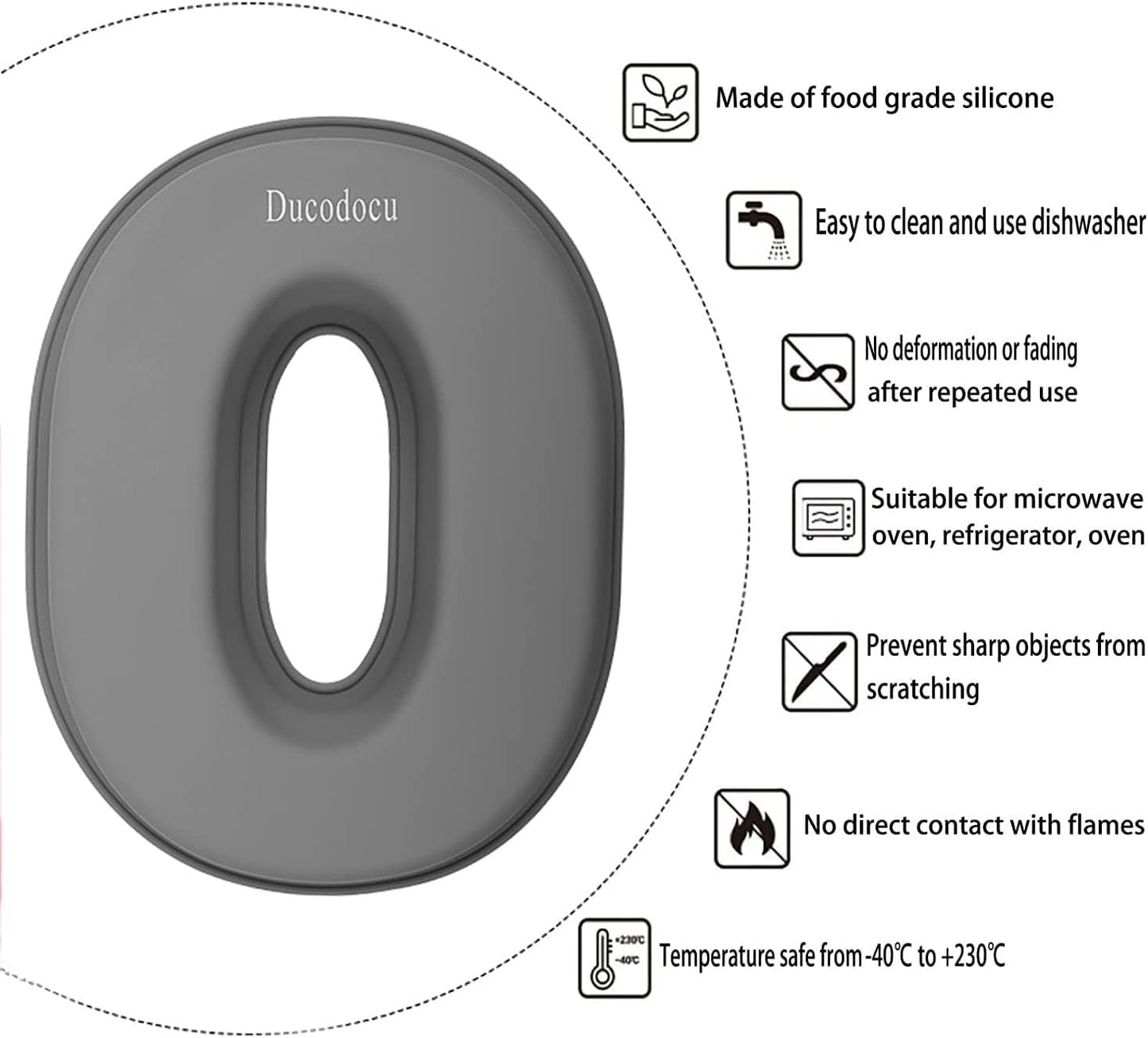 Ducodocu Silicone Cake Pans 3D Large Number Cake Mould Novelty Cake Tins DIY Baking Mold for Birthday Wedding Anniversary 10 inch Number of 0