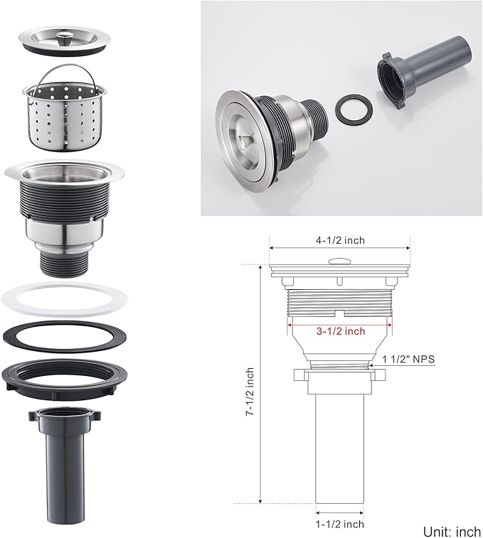 24x18 inch Drop in Kitchen Sink - Top mount Bar Sink Single Bowl, 9 inch Deep Stainless Steel Rv Sinks Handmade with Strainer