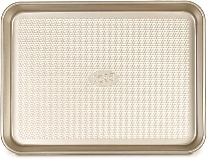 Glad Baking Pan Nonstick - Oblong Metal Dish for Cake and Lasagna - Heavy Duty Carbon Steel Bakeware, Medium