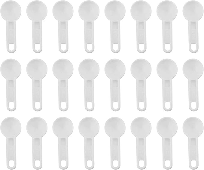 Cornucopia Brands Bulk Pack of Teaspoon Measuring Spoons (24-Pack); 5 ml / 5 cc Scoops Which Fit Inside a Spice Bottle