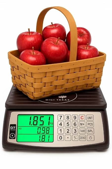 Price Computing Scale, Commercial Food Scale, Counting Function,66lb/30kg,1g, Rechargeable, Waterproof Design, Stainless Steel Keys,Large LCD for Produce, Farmers Market, Grocery, Deli, Meat, Retail