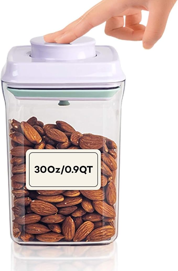Bop Top | Airtight Meal Prep Containers with Lids | Food Storage Container Sets | Snack and Overnight Oats Fridge Organizer | Pantry and Kitchen Organization