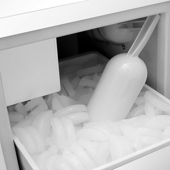 EdgeStar IB250WH 15 Inch Wide 20 Lb. Built-in Ice Maker with 25 Lbs. Daily Ice Production - No Drain Required