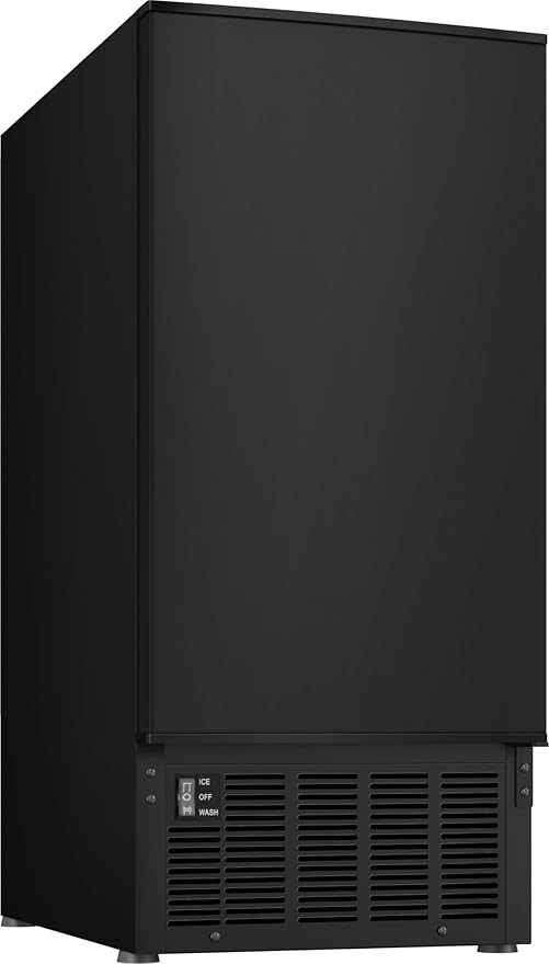 EdgeStar IB450BL 50 Lb. 15 Inch Wide Undercounter Clear Ice Maker - Black Stainless Steel
