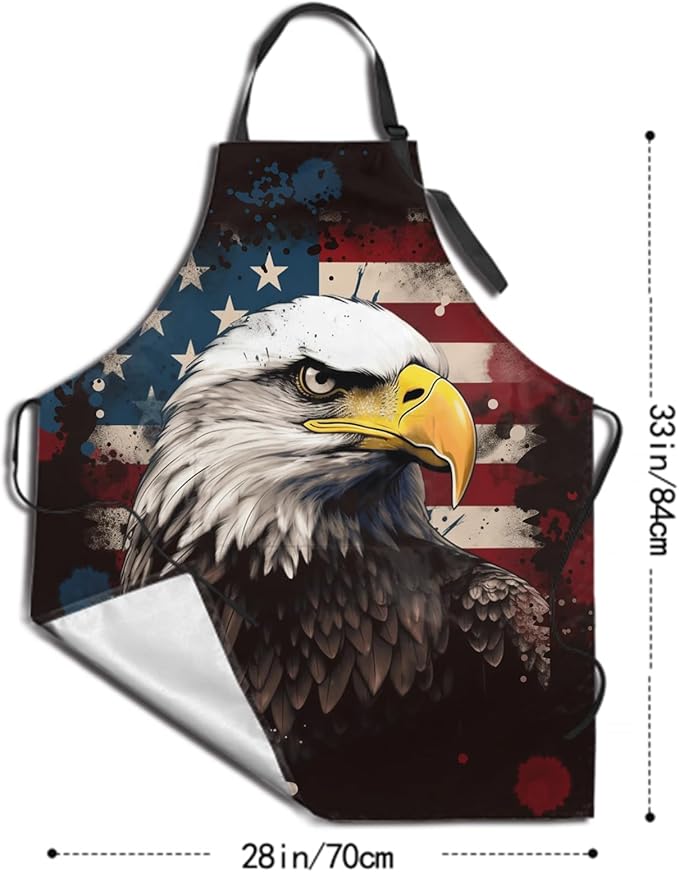 Funny Animal Apron with 2 Pockets Waterproof for Men Women Kitchen Garden Decor