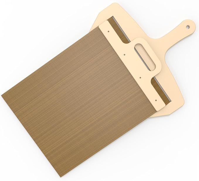 Premium Sliding Pizza Peel | Non-Stick Pizza Spatula Paddle with Wooden Handle | Smart Pizza Slider for Indoor & Outdoor Ovens | Large 19.68" x 11.81" Pizza Board