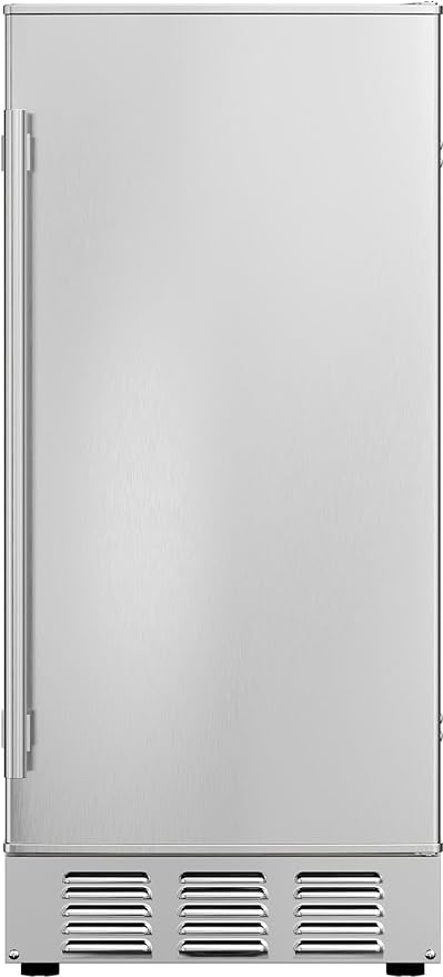 EdgeStar IB250OD 15 Inch Wide 20 Lbs. Capacity Built-in Ice Maker with 25 Lbs. Daily Ice Production - Stainless Steel