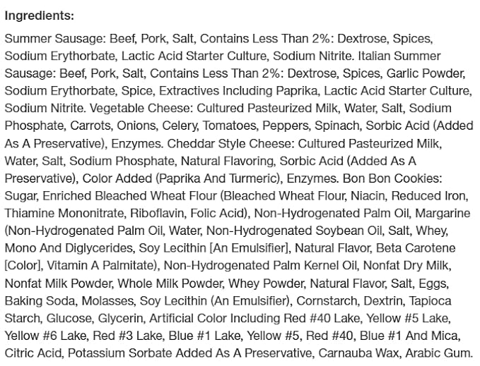 The Wisconsin Cheeseman Five Star Assortment – Summer Sausage Meats and Cheeses Gift Basket with Bon Bon Cookies – Holiday Thank You Gift for Adults, Women, and Men – Charcuterie Board in a Box