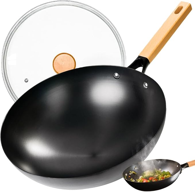 ANGORA BRANDS Wok Pan for Kitchen - Versatile Cookware - Good for Stir Fry - Nonstick Frying Pan - by Rolka