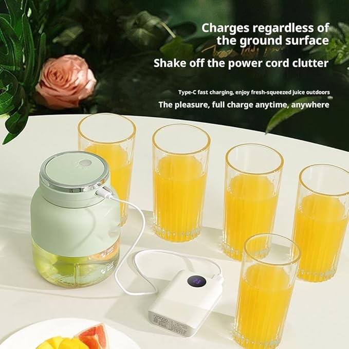 Mini Blender Japan, Portable Personal Blenders for Shakes and Smoothies with 500ml Cup, USB-C Rechargeable, Self-Cleaning for Home, Office or Travel (Blue)