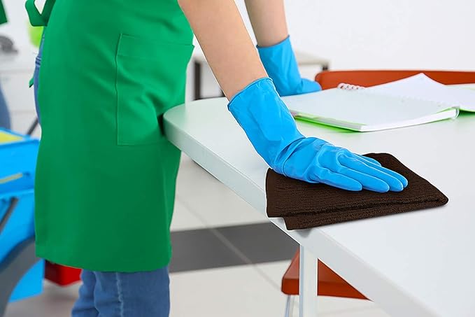 Softolle Bar Mop Towels, Pack of 12-16x19 Inches - 100% Cotton Super Absorbent Towels, Multi-Purpose for Home and Bar Cleaning (Brown)