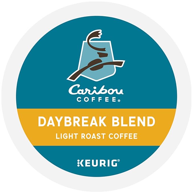 Caribou Coffee Daybreak Morning Blend, Keurig Single-Serve K-Cup Pods, Light Roast, 96 Count (4 Packs of 24)