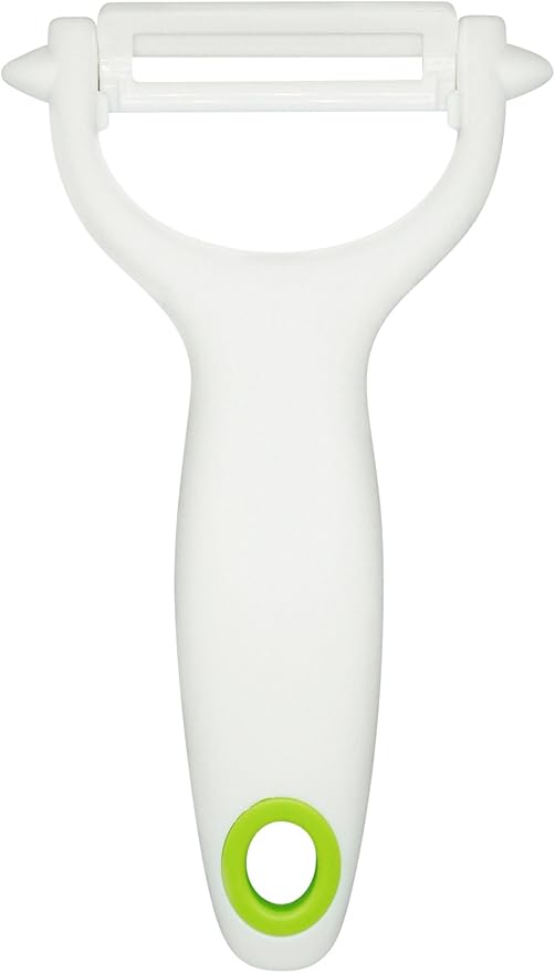 Ceramic Y Peeler - Great for Vegetables, Fruit, and Potatoes, Blade Protector Included, Dishwasher Safe | by Lynn & Riley