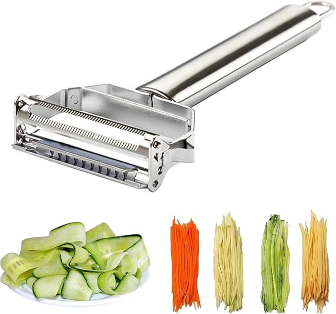 ReNext Multifunction Stainless Steel Julienne Peeler Vegetable Peeler Double Planing Grater Kitchen Accessories Cooking Tools