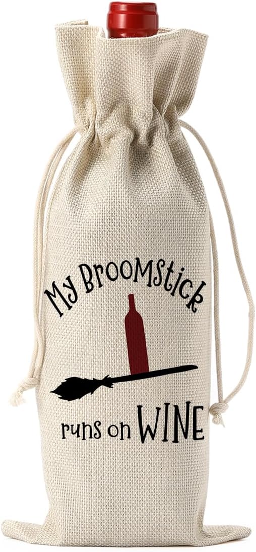 Halloween Table Decor Halloween Wine Bag Halloween Birthday Gifts Halloween Party Decorations Halloween Birthday Party Decorations for Women Men Her Friends Holiday Gift Bag