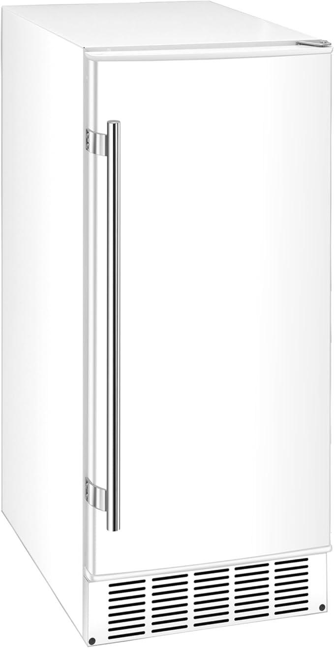 EdgeStar IB250WH 15 Inch Wide 20 Lb. Built-in Ice Maker with 25 Lbs. Daily Ice Production - No Drain Required