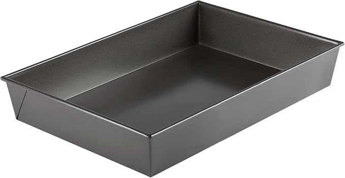 Rectangular Non-Stick Cake Pan 18x12 Inch Aluminized Steel Baking Tray for Oven Use Ideal for Cakes Brownies Roasting and Everyday Baking (1)