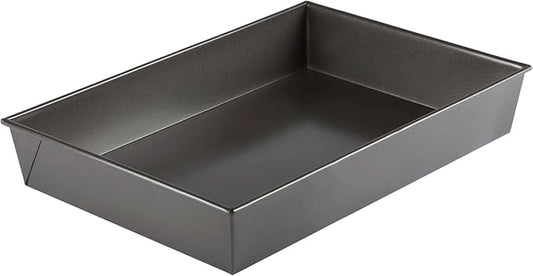 Rectangular Non-Stick Cake Pan 18x12 Inch Aluminized Steel Baking Tray for Oven Use Ideal for Cakes Brownies Roasting and Everyday Baking (1)