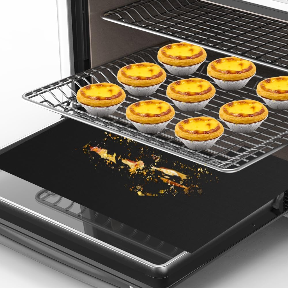 for Ninja Foodi Reusable Air Fryer Liners 12x12inch, 3x Air Fryer Liners+3x Mesh Sheets, Baking/Grill/Microwave, 450°F Square Oven Liners for Ninja SP101/SP201/SP301/SP351 Air Fryer Accessory