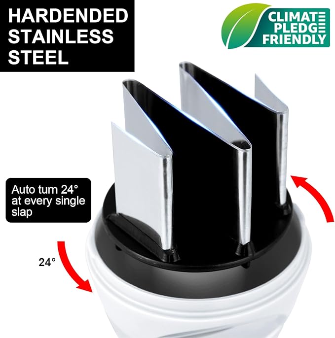 Geedel Food Chopper, Easy to Clean Manual Hand Vegetable Chopper Dicer, Dishwasher Safe Slap Onion Chopper for Veggies Onions Garlic Nuts Salads White