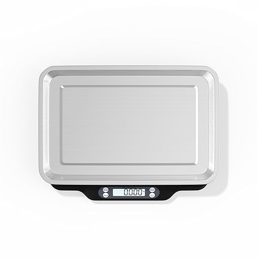 Helsevesen Digital Little Animal Precision Scale(30kg/2g; 66lb/0.1oz), Kitchen Scale, Postal Scale, Compact Bench Scale, Digital Wet Diaper/Organ Scale