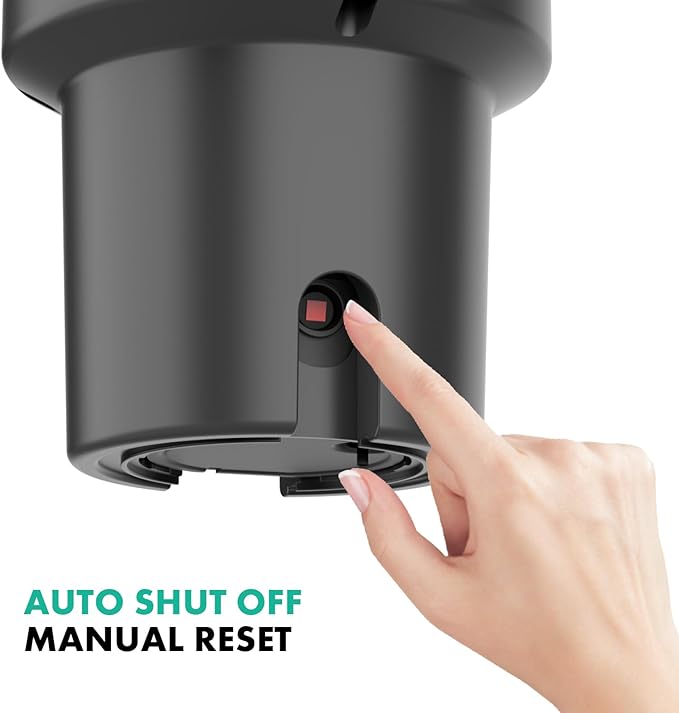 Lefton Garbage Disposal with Power Cord, 1/2 HP Continuous Feed Food Waste Disposer, LGD-513