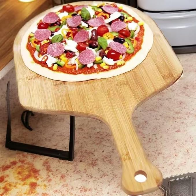 Pizza Board Pizza Peel Bamboo Pizza Cutting Board Wood Pizza Serving Board For Kitchen Charcuterie Board 12”
