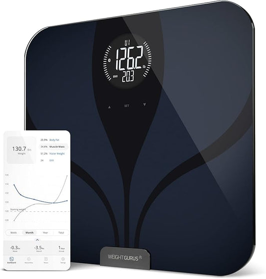 Greater Goods Digital Smart Scale for Body Weight | US-Based Company Powered by Superior Service & Dependable Products | (Black Bluetooth)