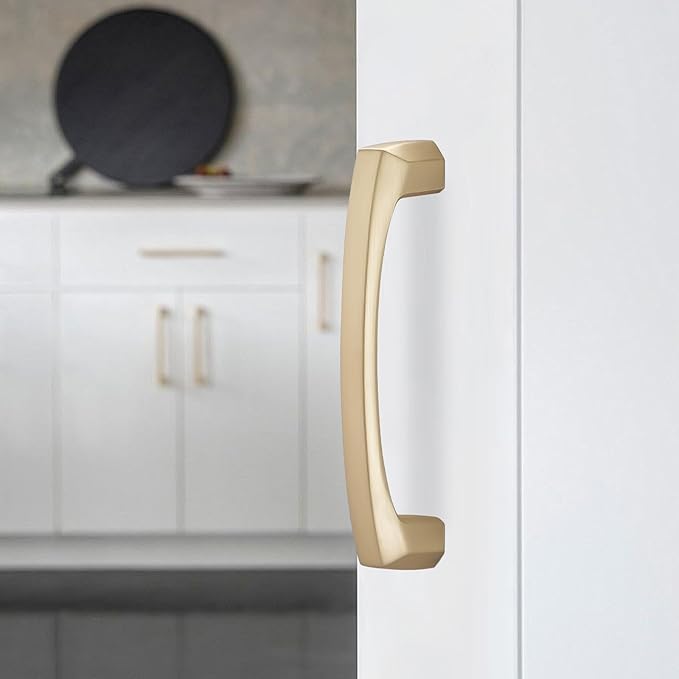 10 Pack 3-3/4 Inch(96mm) Kitchen Cabinet Handles Champagne Bronze Cabinet Pulls Zinc Alloy Drawer Pulls Kitchen Hardware