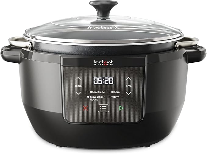 Instant-Pot Superior Cooker Chef Series 7.5Qt Slow Cooker, Multifunctional Rice Cooker, Pressure Cooker Alternative, Kitchen Appliance with Non-Stick Pot