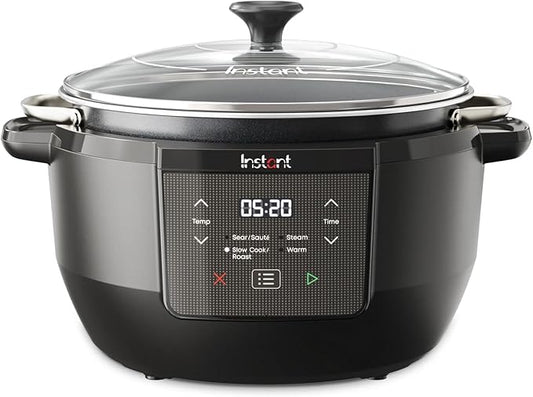 Instant-Pot Superior Cooker Chef Series 7.5Qt Slow Cooker, Multifunctional Rice Cooker, Pressure Cooker Alternative, Kitchen Appliance with Non-Stick Pot