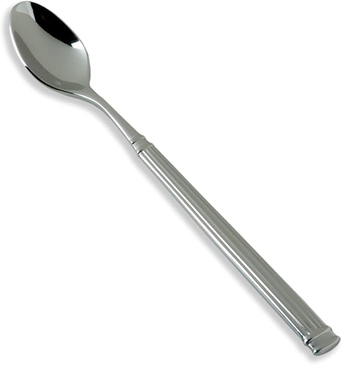 Fortessa Doria 18/10 Stainless Steel Flatware Iced Tea Spoon, Set of 12