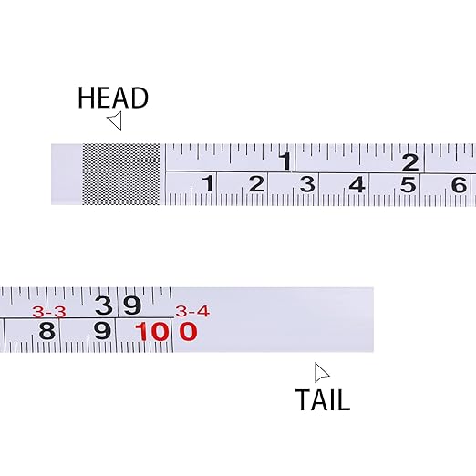 2 Pack Measure Tape with Adhesive Backing,39'' Left to Right Metal Self-Adhesive Measuring Tape Sticky Measure Tape Double Scale Sticky Tape Measure Workbench Ruler for Woodworking,Saw,Drafting Table