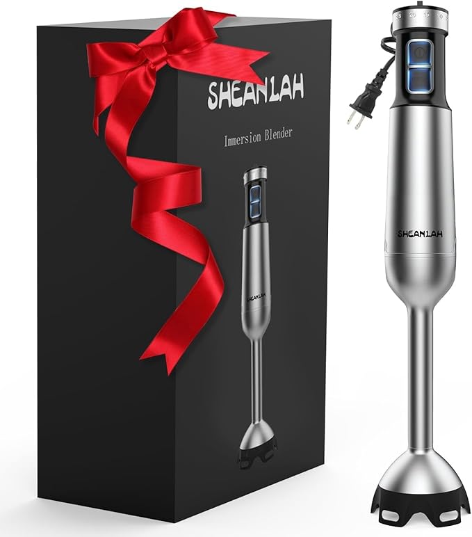 1000W Powerful , 2025 New Update Hand Blender with 25-Speed, Scratch-Resistant Corded Hand Mixer with Heavy-Duty Copper Brushless Motor and Gift Box