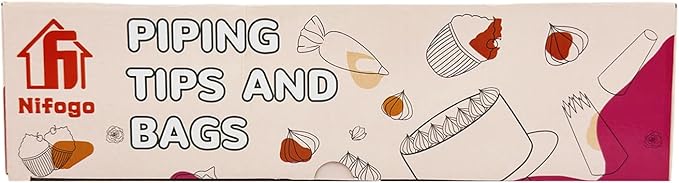 Cake Decorating Supplies Kit Tools 356pcs, Nifogo Baking Accessories with Cake Turntable, Pastry Piping Bag, Piping Icing Tips for Beginners