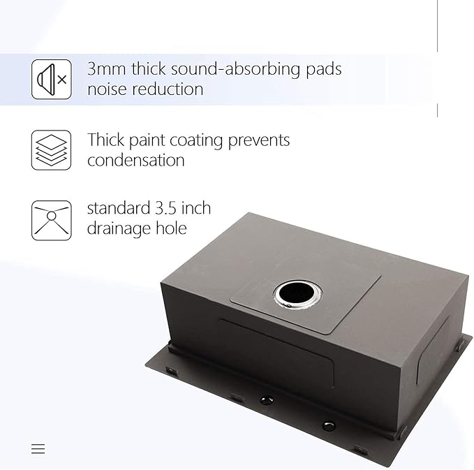 Lordear Kitchen Sink Drop In 28x22 Topmount 16 Gauge Stainless Steel Single Bowl Ledge Workstation Kitchen Sink Basin