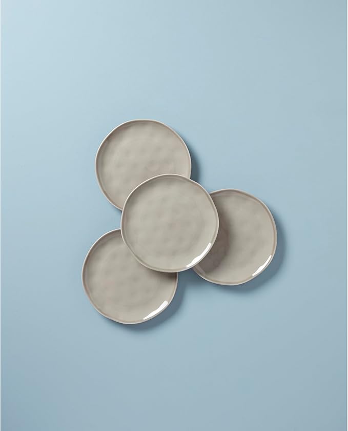 Lenox, Grey Bay Colors 4Pc Accent Plates, 4.00 LB